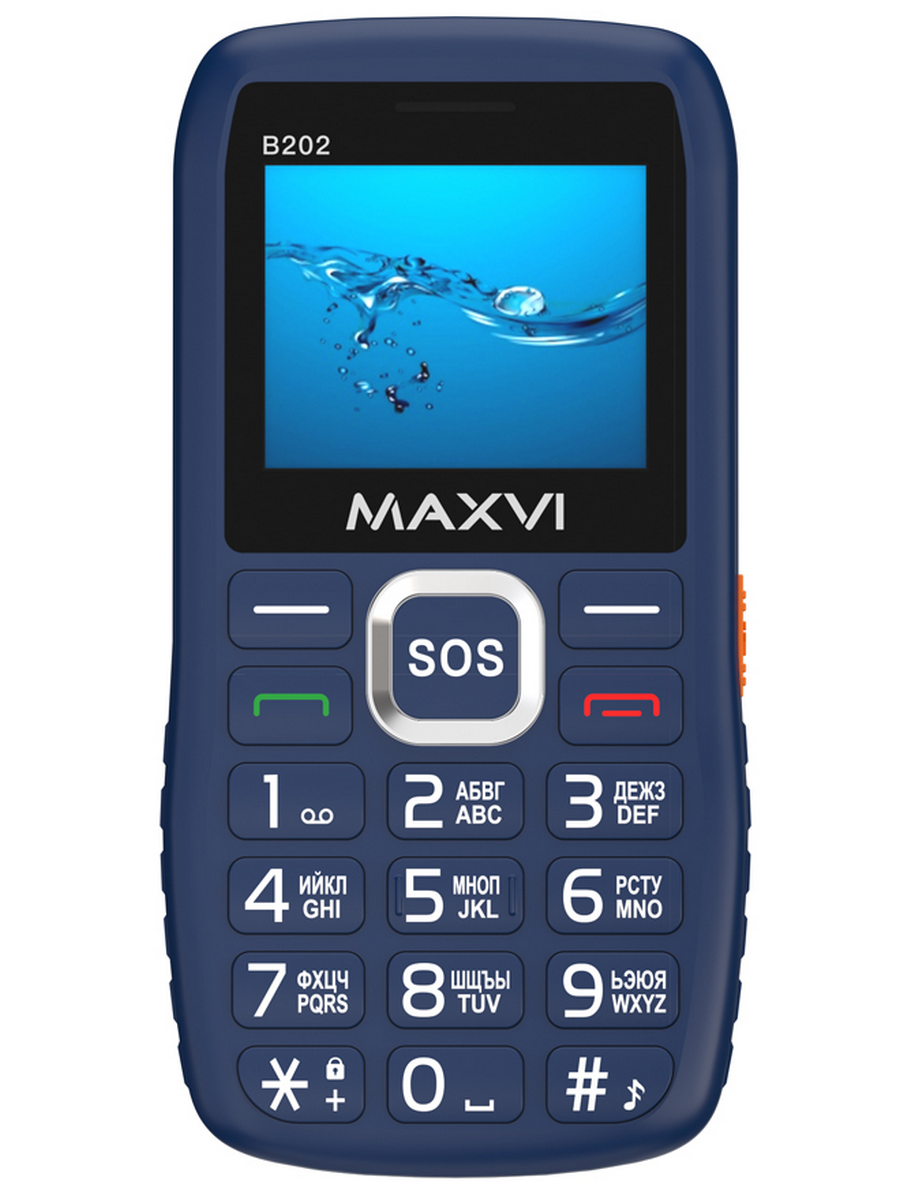Мобильный телефон Maxvi B202 Blue