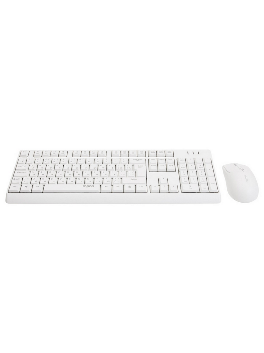 Клавиатура+мышь беспроводная RAPOO X1820-WHT, белый