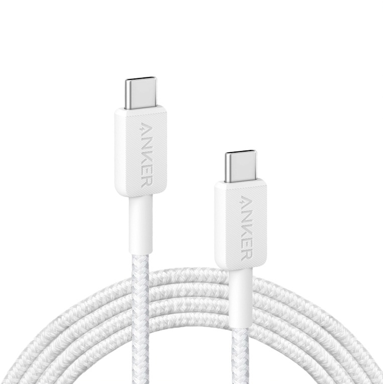 Кабель Anker A81F5 White 0,9m Power Line 322 USB-C -> USB-C