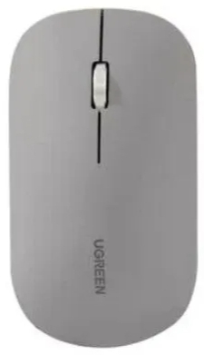 Беспроводная компьютерная мышь UGREEN MU001 Portable Wireless Mouse. Цвет: светло-серый