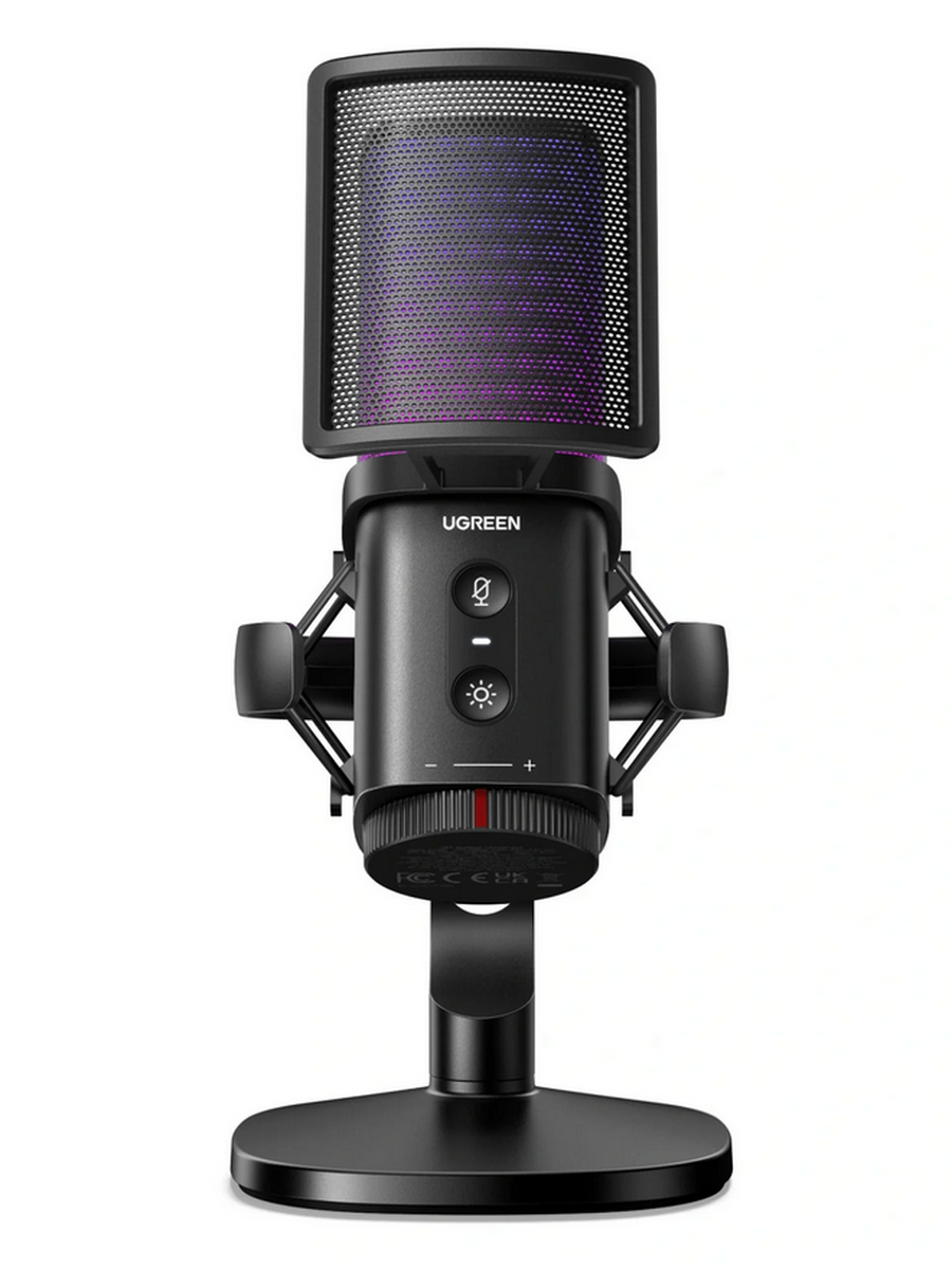 Микрофон UGREEN CM581 (65629) USB-C Desktop Microphone 20Hz-20kHz. Цвет: черный