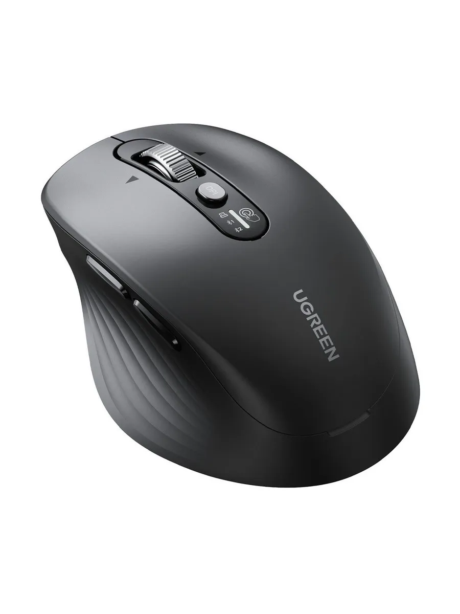 Беспроводная компьютерная мышь UGREEN M752 (75498) Multi-mode Wireless Mouse BT/2.4GHz. Цвет: черный