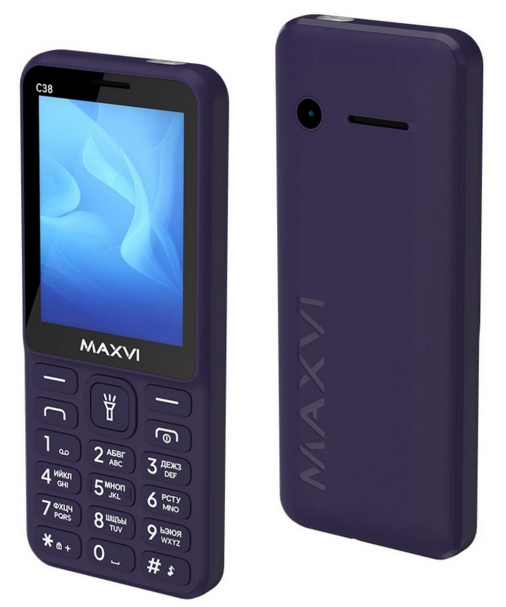 Мобильный телефон Maxvi C38 Purple
