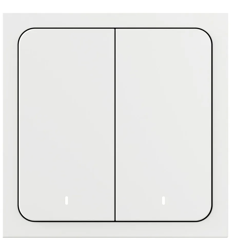 Умный беспроводной выключатель, Яндекс, 2 клавиши, Zigbee YNDX-00535