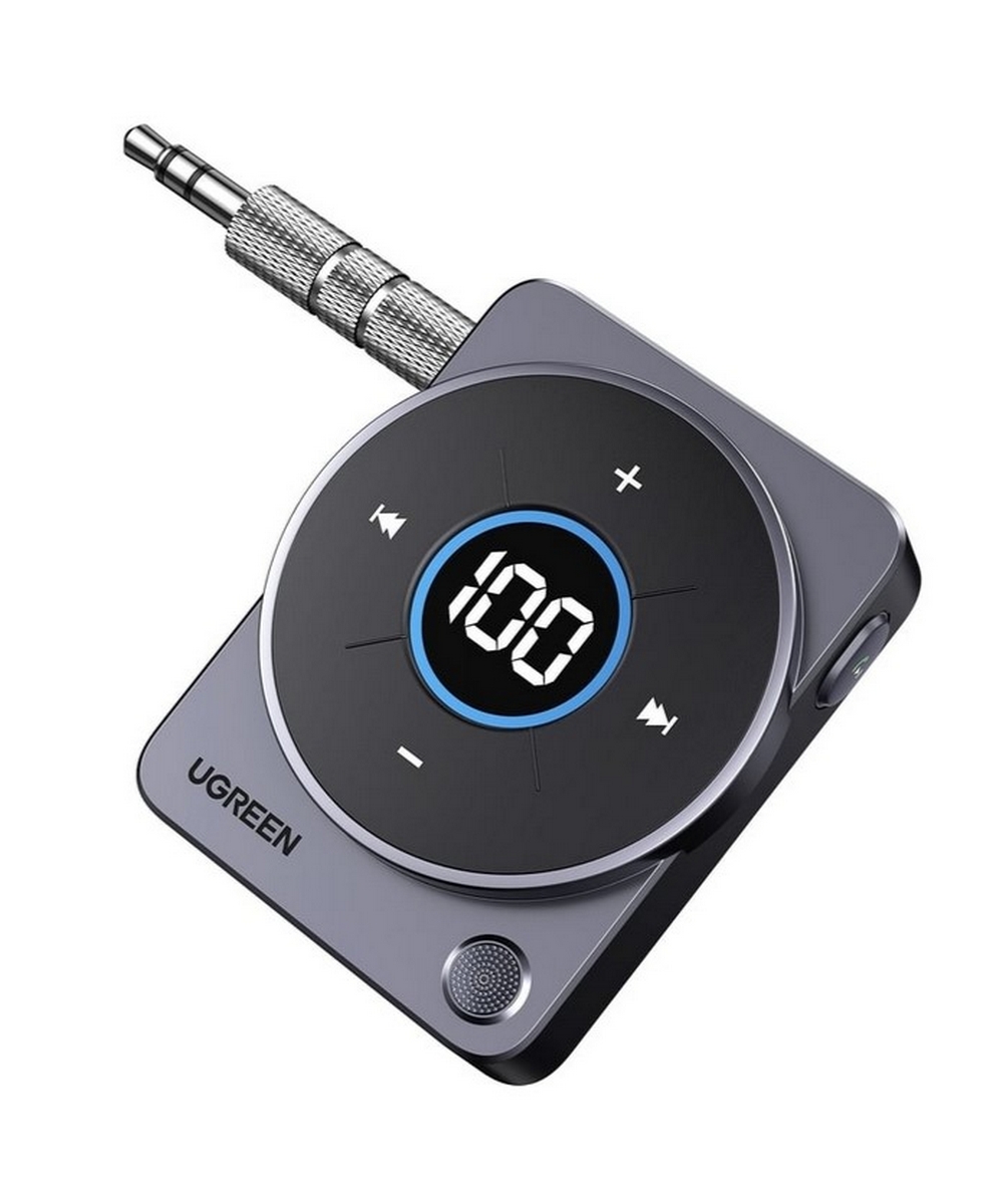 Адаптер UGREEN CM724 (35003) Car&Home Bluetooth 5.4 Receiver Audio Adapter серый