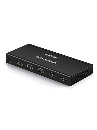 Разветвитель UGREEN (40202EU) HDMI Splitter 1 In 4 Out EU. Цвет: черный