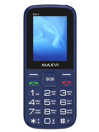 Мобильный телефон Maxvi B241 Blue