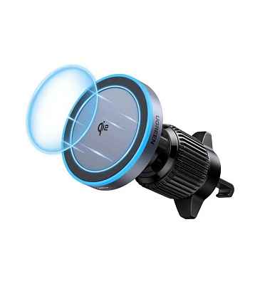 БЗУ UGREEN W708 (35970) черный 15W Magnetic Car Wireless Charger Qi2 For Air Vent Mount