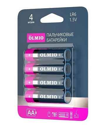 Olmio AA/LR06 04 (щелочные) 4шт