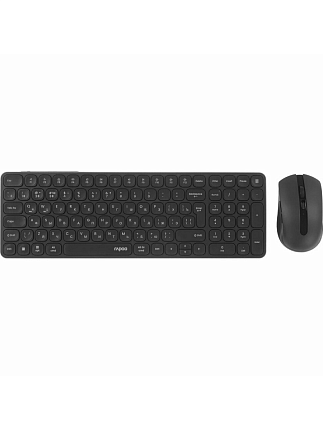 Клавиатура+мышь беспроводная RAPOO 9350S-BLK , черный