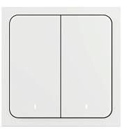 Умный беспроводной выключатель, Яндекс, 2 клавиши, Zigbee YNDX-00535