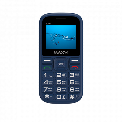 Мобильный телефон Maxvi B201 Blue